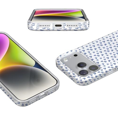 Casely iPhone 17 Pro Max Case | Lovebug | Blue Hearts | Compatible with MagSafe | Classic Ultra Slim Design - Image 3