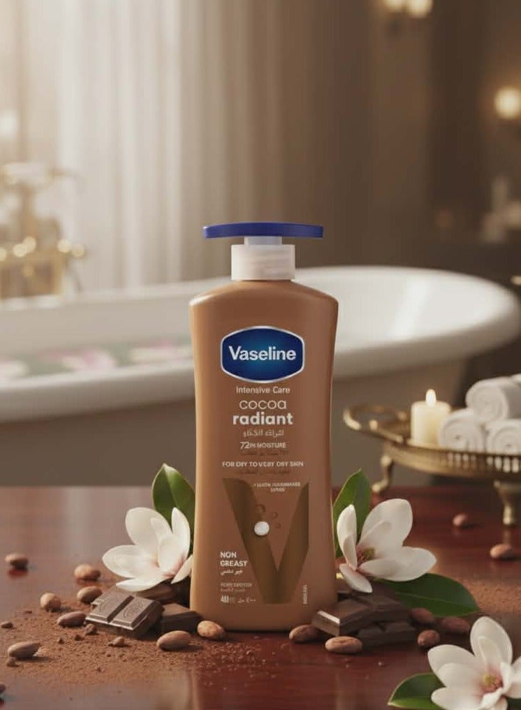 Vaseline Intensive Care Cocoa Radiant Body Lotion, 400ml - Image 2
