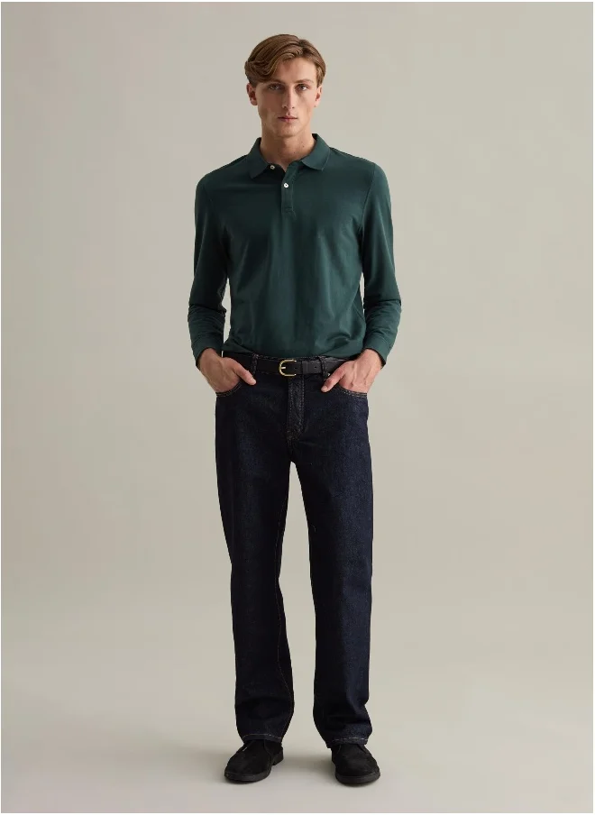Ovs Long-sleeved polo shirt in piquet