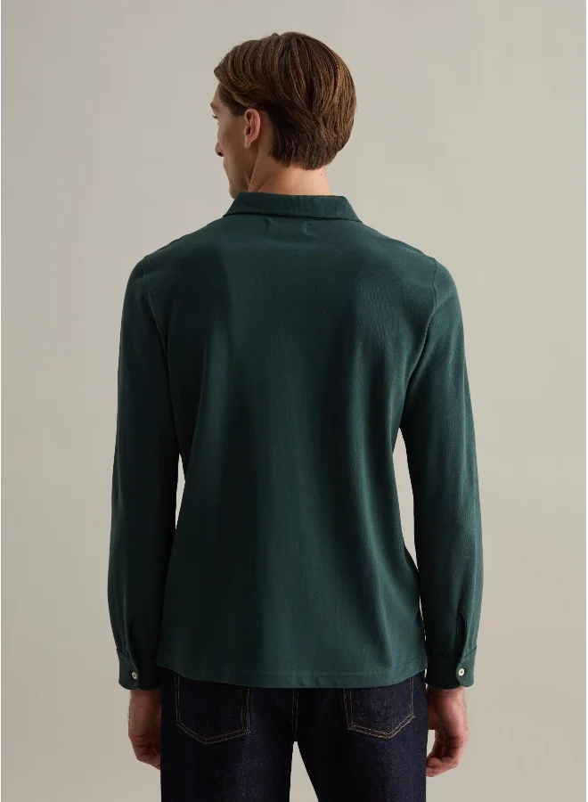 Ovs Long-sleeved polo shirt in piquet