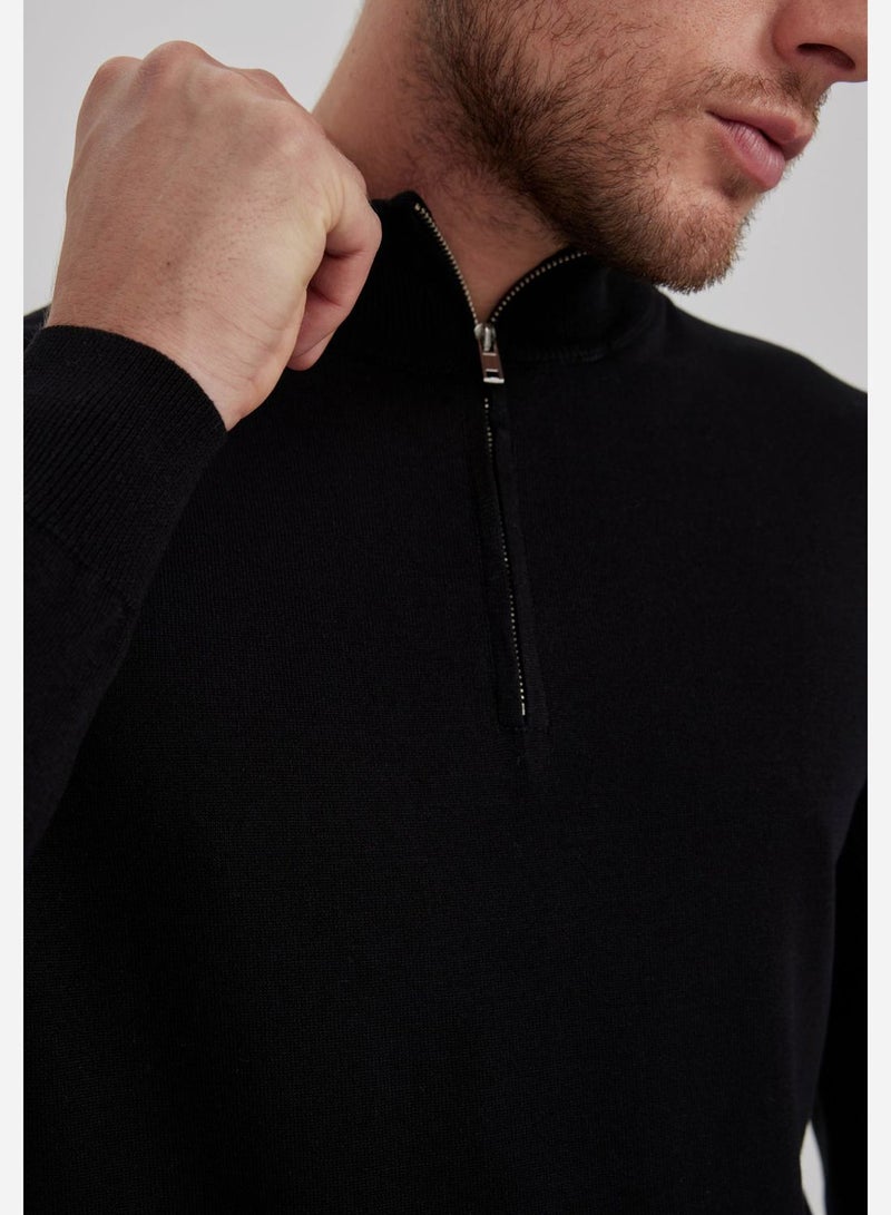 DeFacto Half Zippered Sweater  - Image 4
