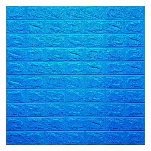 Barebeauty Wall Stickers Wallpaper PE Foam Brick Design DIY Decal (70 x 77 cm) 3D Frames PVC DIY Self Adhesive (Pack of 02) - Image 1