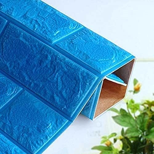 Barebeauty Wall Stickers Wallpaper PE Foam Brick Design DIY Decal (70 x 77 cm) 3D Frames PVC DIY Self Adhesive (Pack of 02) - Image 3