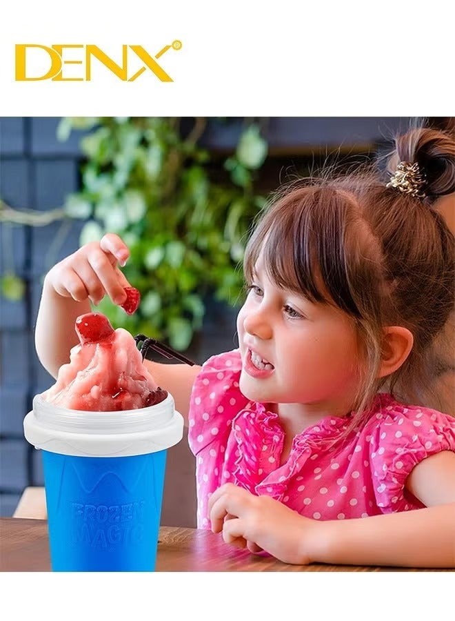 Denx Portable Silica Gel Squeeze Cup Magic Drink for Making Milkshakes, Ice Cream, and Smoothies - Image 2