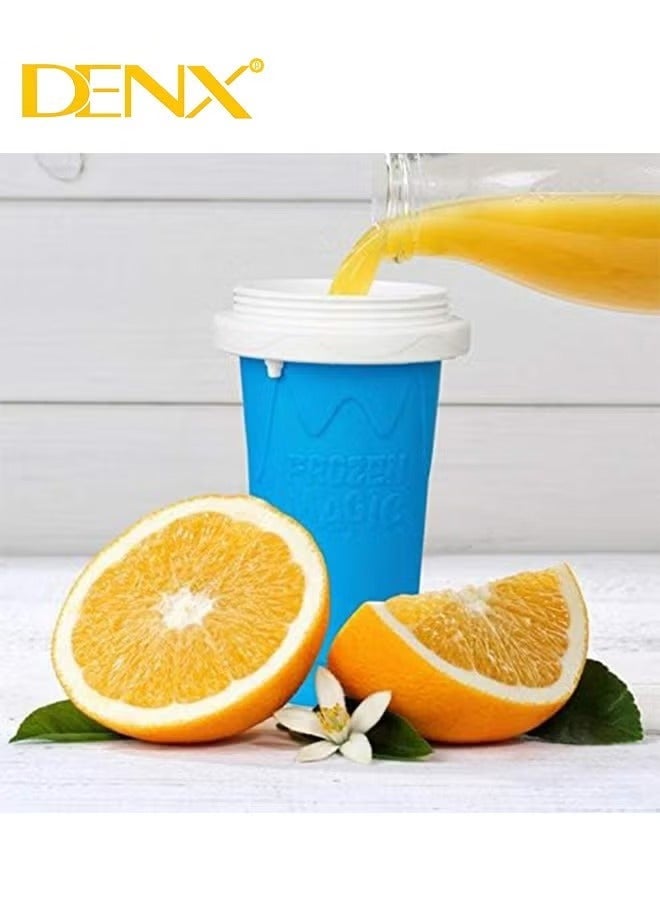 Denx Portable Silica Gel Squeeze Cup Magic Drink for Making Milkshakes, Ice Cream, and Smoothies - Image 4