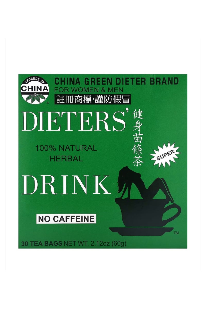 Uncle Lee's Tea 100% Natural Herbal Diet Infusion Caffeine Free 30 Tea Bags 2.12 oz (60 g) - Image 1