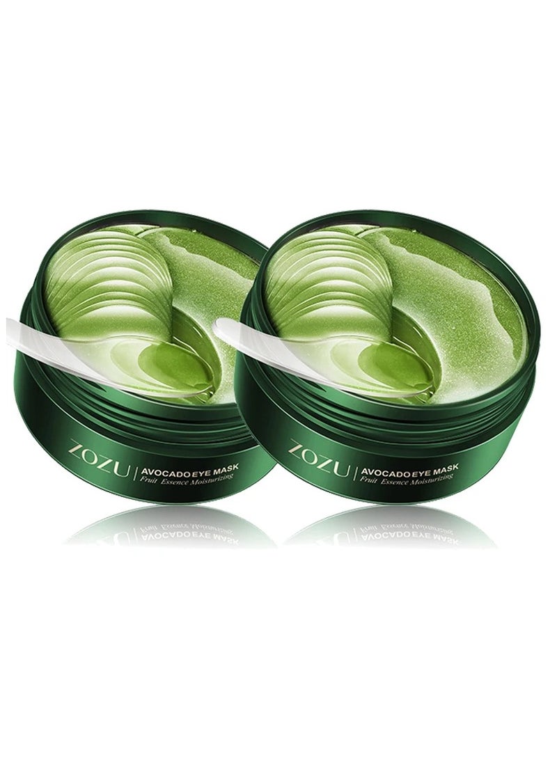 Zozu Avocado Golden Collagen Eye Mask Anti Dark Circles Eye Bags Moisturizing Firming Eye Patches Skin Care Products  - Image 1