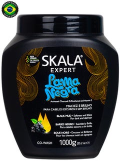 SKALA Skala Original Black Mud Activated Charcoal D-Panthenol and Vitamin E Treatment Cream - Revitalizing Hair Care for Dark and Lifeless Hair 1000g  - Image 1