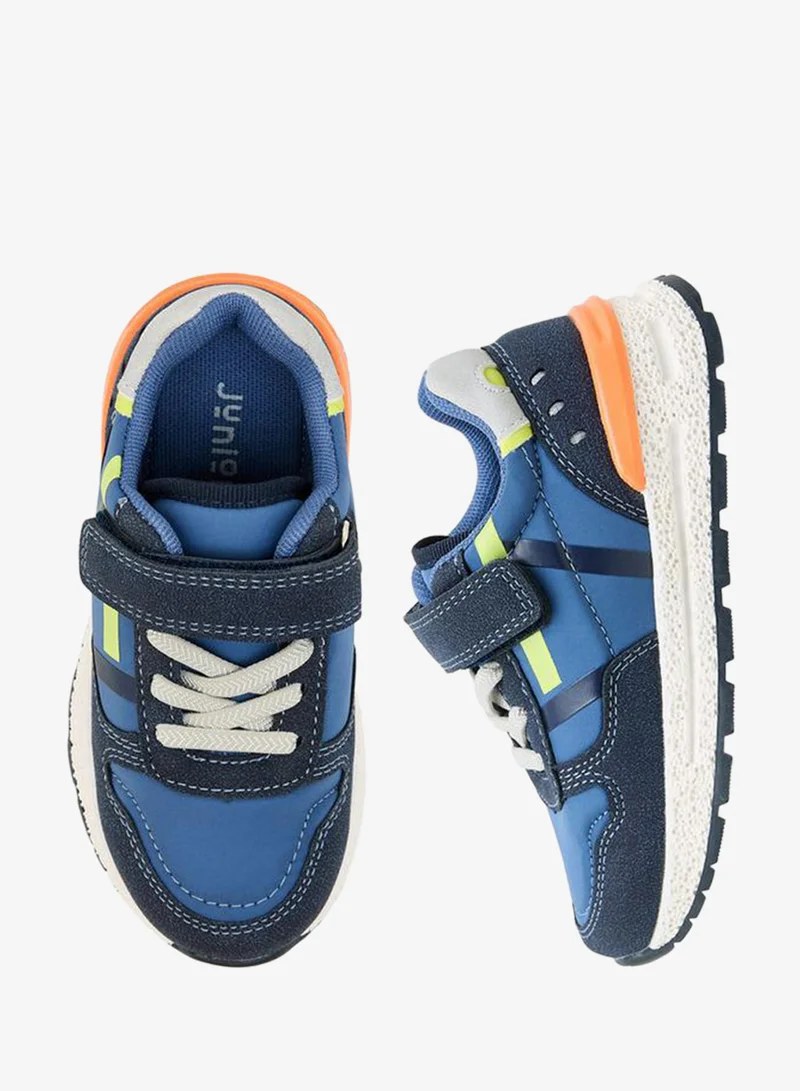 جونيورز Boys Hook & Loop Ankle Sneakers