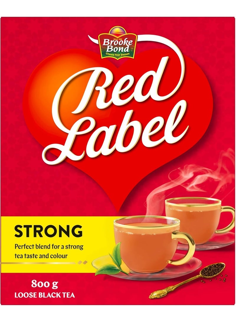 بروك بوند شاي بروك بوند ريد ليبل، شاي أسود فرط (فلت)، 800 غرام - Image 1