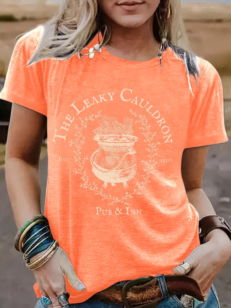Summer Women'S Retro Pattern Round Neck Short Sleeve Casual Fashion Explosion T-Shirt - Image 3