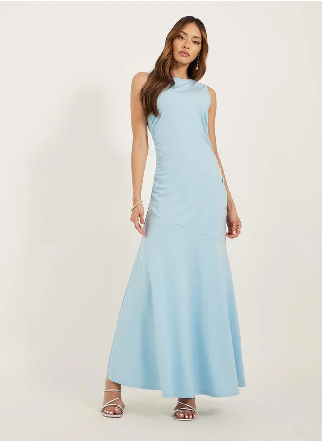 Styli Plain Sleeveless Mermaid Maxi Dress