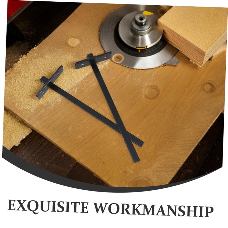 2PCS Adjustable Circular Saw Fence Heavy Duty Metal Edge Guide for Woodworking Precision Cuts - Image 4