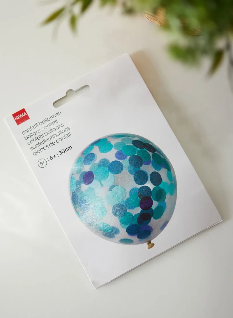 Hema Set Of 6 Confetti Balloons
