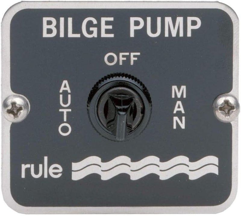 Rule 45 3-Way Panel Switch for Bilge Pump Control