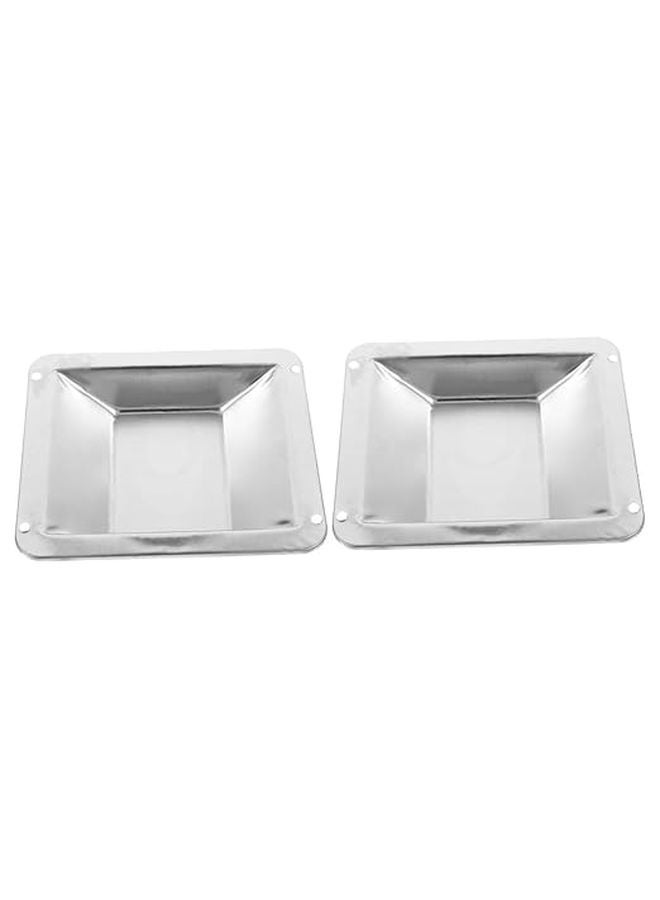 2 Pack Outdoor Square Ashtray With Inner Bucket For Patio Garden Easy Maintenance Waste Sorting - Image 1