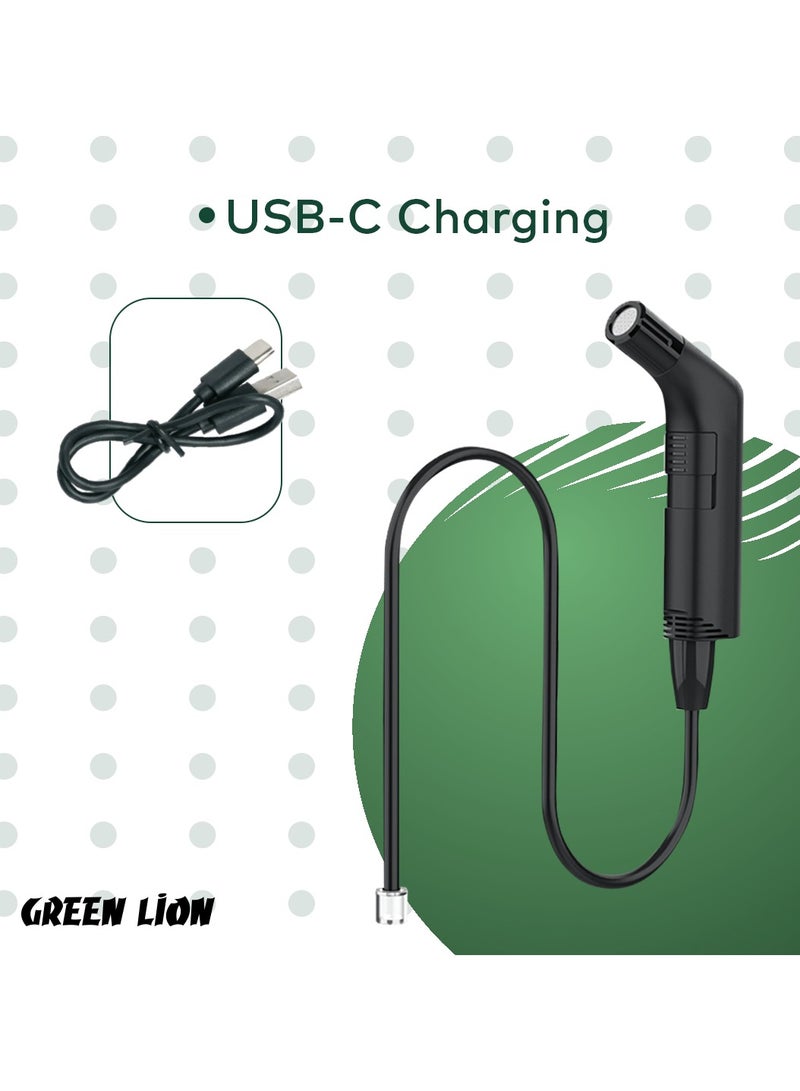 GREEN LION Compact Bidet Sprayer for Travel / High Battery Capacity / USB-C Charging / IPX6 Waterproof / Considerable Length Hose - Black - Image 4