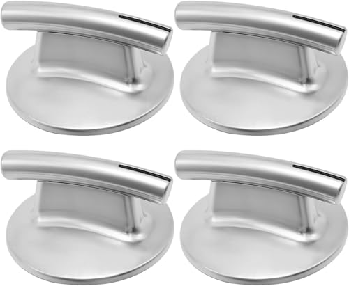 Shibeiparts 4Pack 74010839 Cooktop Burner Knob Replacement for Whirlpool JennAir StoveRange JED8430BDB18 JED8430BDB JED8430BDF JED8430BDS JED8430BDF18 JED8430BDS18 WP74010839 PS2088183 7737P37260 AP4100128 - Image 1