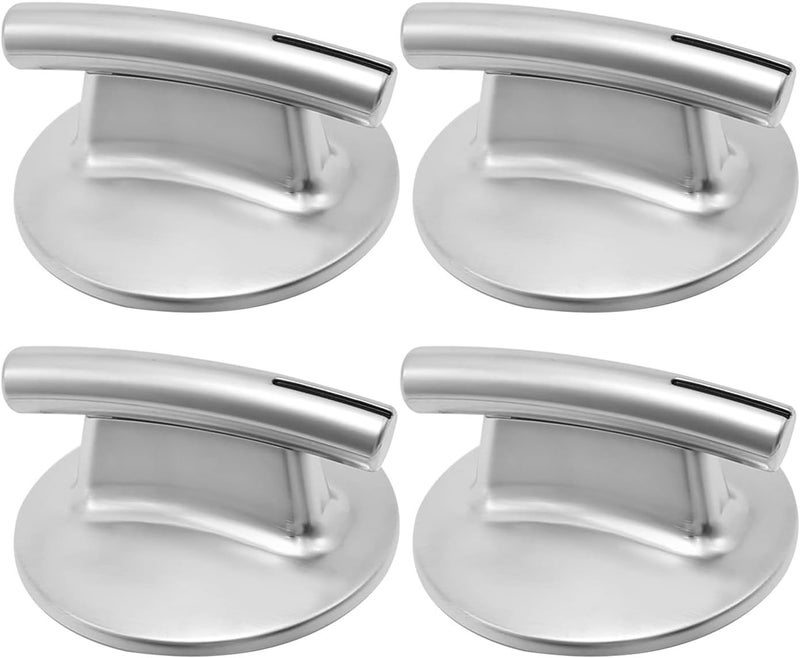 Shibeiparts 4Pack 74010839 Cooktop Burner Knob Replacement for Whirlpool JennAir StoveRange JED8430BDB18 JED8430BDB JED8430BDF JED8430BDS JED8430BDF18 JED8430BDS18 WP74010839 PS2088183 7737P37260 AP4100128 - Image 2