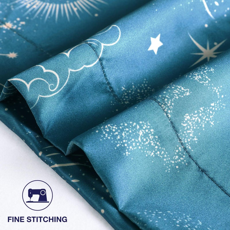 EXQ Home Satin Pillowcase for Hair Printed Sun Pillowcase Body Pillow Pillowcase, Super Soft Silky Body Pillow Cover Similar to Silk Pillow Cases, Gifts for Women Men (20x54 inches) - Image 2