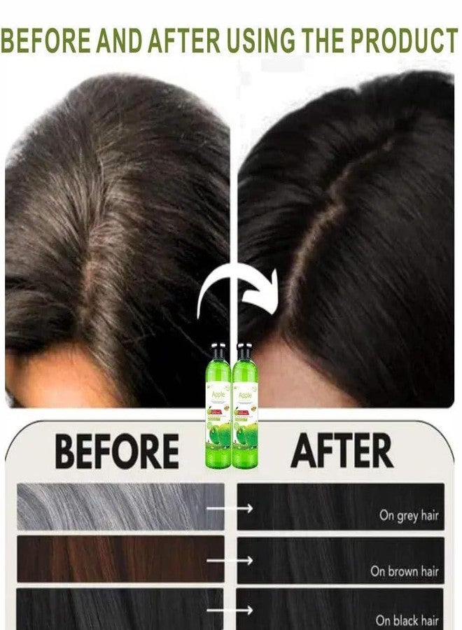 SKINPLUS Apple Black Hair Color shampoo - Ammonia Free Herbal Hair Dye, Clear Water Type, Long Lasting Natural Black Coverage for Men & Women (1000ml)(bottle) - Image 5