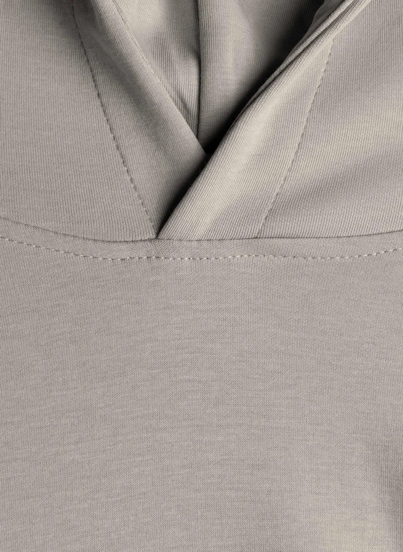 SHAPES Grey SOFT PRINTED HOODIE for Men | Best Price UAE