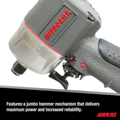 AIRCAT Pneumatic Tools 1076-XL 3/8-Inch NITROCAT Composite Compact Impact Wrench : Low Weight Power Impact Wrench : Tool for Automotive Improvement & Maintenance - Image 3