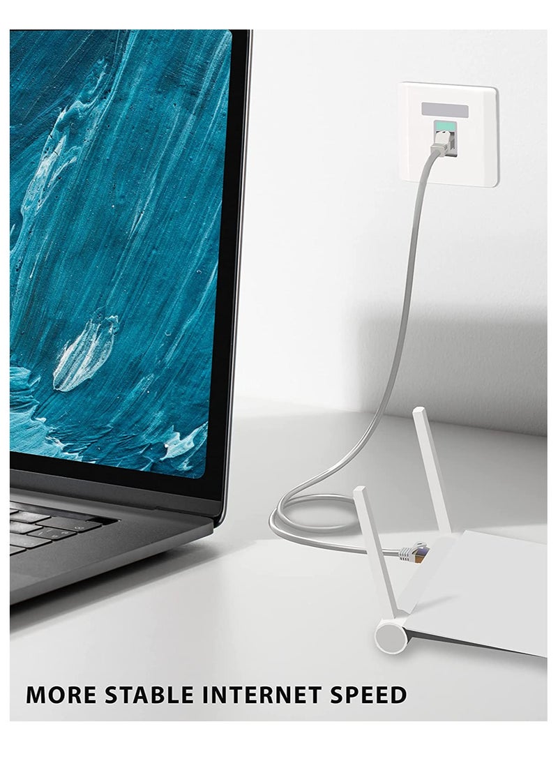 DUSALA High Speed RJ45 Cat6 Ethernet Patch Cable LAN Cable Compatible for PS4 PS3 Nintendo Switch Raspberry Pi 4 Smart TV Computer Modem Router 10 Meter - Image 4