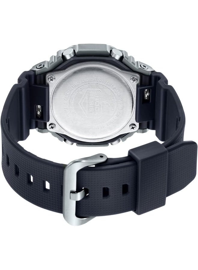 Casio G-Shock Watch - GM-2100-1ADR Silver Dial, Black Band - Image 4