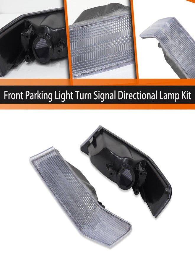 ADIIL Front Parking Light Turn Signal Directional Lamp Kit For 07-17 Jeep Patriot,Smoked Lens Driver Left+Passenger Right - Image 3