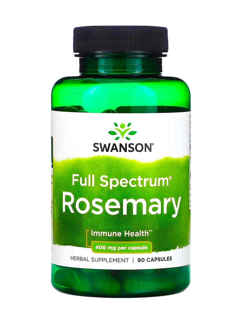SWANSON Full Spectrum Rosemary, 400 mg, 90 Capsules 