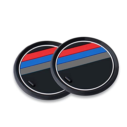 Nosxxus 2PCS Car Interior Accessories Anti Slip Cup Mat Compatible with BMW 1 3 5 7 Series F30 F35 320li 316i X1 X3 X4 X5 X6 (2.6inch) - Image 4