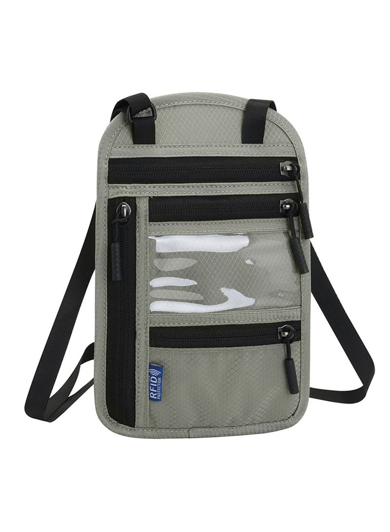 general Neck Wallet,RFID Blocking Passport Holder,Travel Neck Pouch Passport Holder for Women and Men Keep Valuables Safe for Secure Travels - Image 2