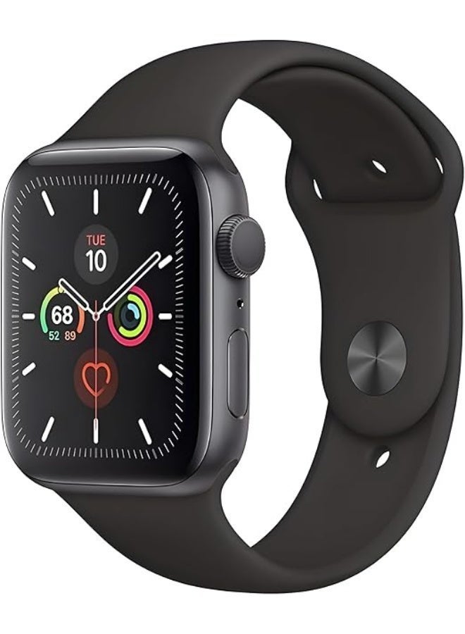 Sport Silicone Band Compatible With Apple Watch Band 42mm 44mm 45mm 46mm 49 mm - black - Image 1