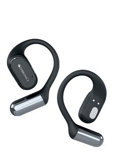 ZEBRONICS PODS O, Wireless Open-Ear Earbuds, OWS, 40 Hrs Backup, Neodymium Drivers, Ultra Comfort Fit, Quad MIC ENC, Rapid Charging, Bluetooth, Dual Pairing, Flash Connect, Low Latency Gaming (Black)
