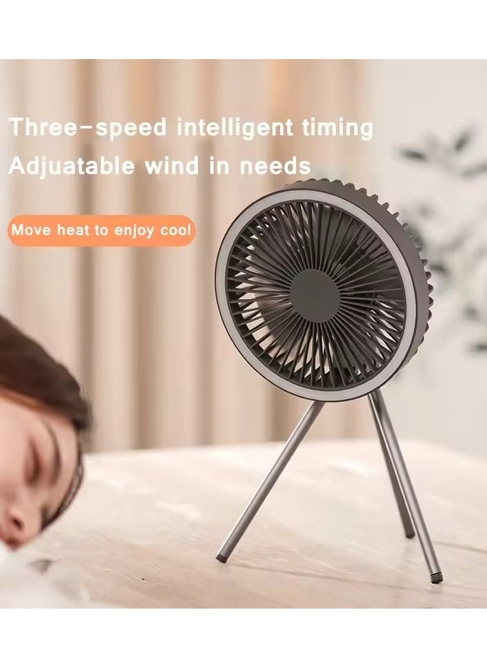 Generic - Portable Fan USB Electric Fan Powered Folding Rechargeable Fans Mini Silent Table Outdoor Air Cooler - Image 1