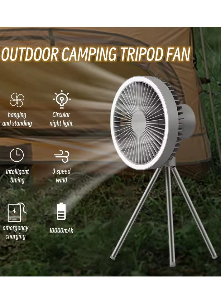 Generic - Portable Fan USB Electric Fan Powered Folding Rechargeable Fans Mini Silent Table Outdoor Air Cooler - Image 1
