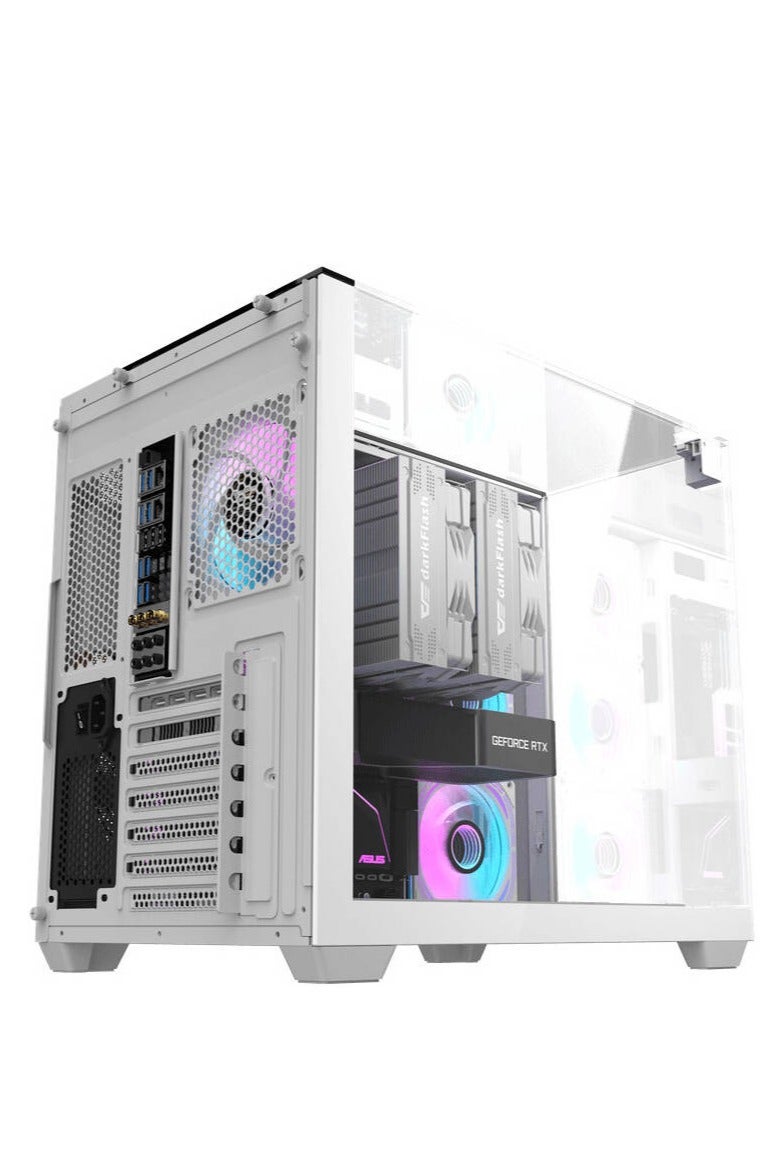 TRUE NORT كمبيوتر ألعاب أوراورا لايت، إنتل كور i5-12400F، RTX 4060، 16GB RAM، 1TB SSD، ويندوز 11 برو، هيكل أبيض - Image 3
