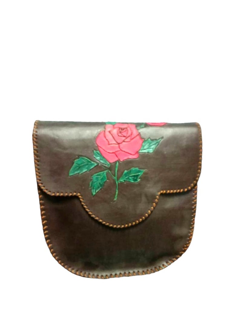 Sheer Fashionable Leather Crossbody Bag  - Image 1