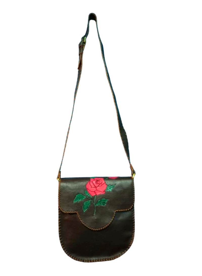 Sheer Fashionable Leather Crossbody Bag  - Image 3