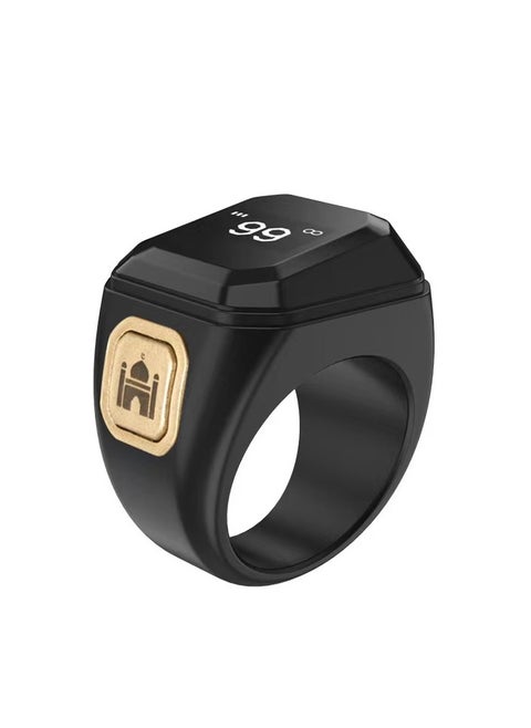 22mm Zikr Smart Ring, with Bluetooth connection, vibration reminder, Tasbih counter and 5 daily prayer reminders, specially designed for Middle Eastern Arab countries
