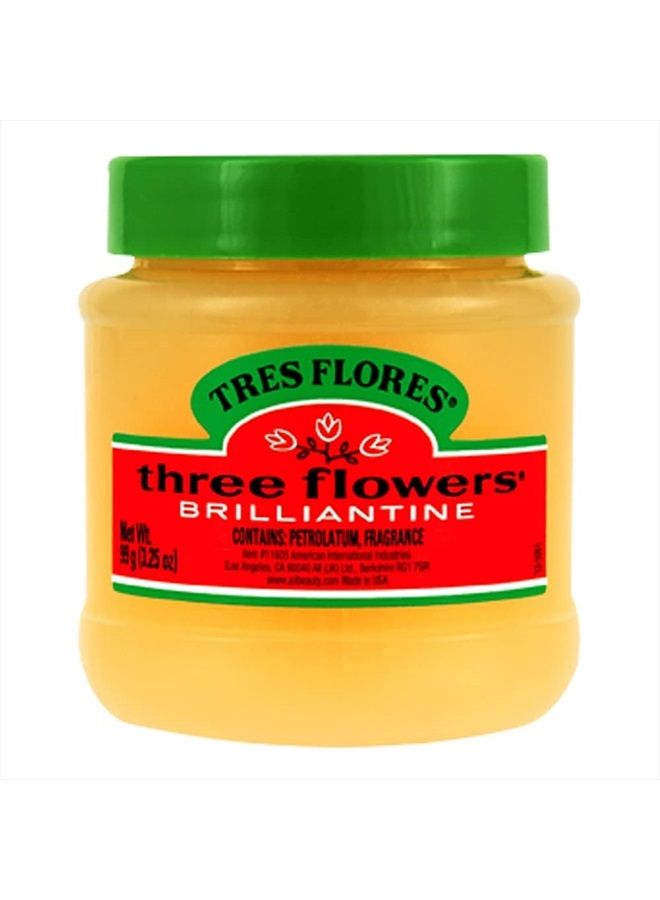 Three Flowers Ardell Three Flowers Brilliantine Pomade Solid 3.25oz - Image 1