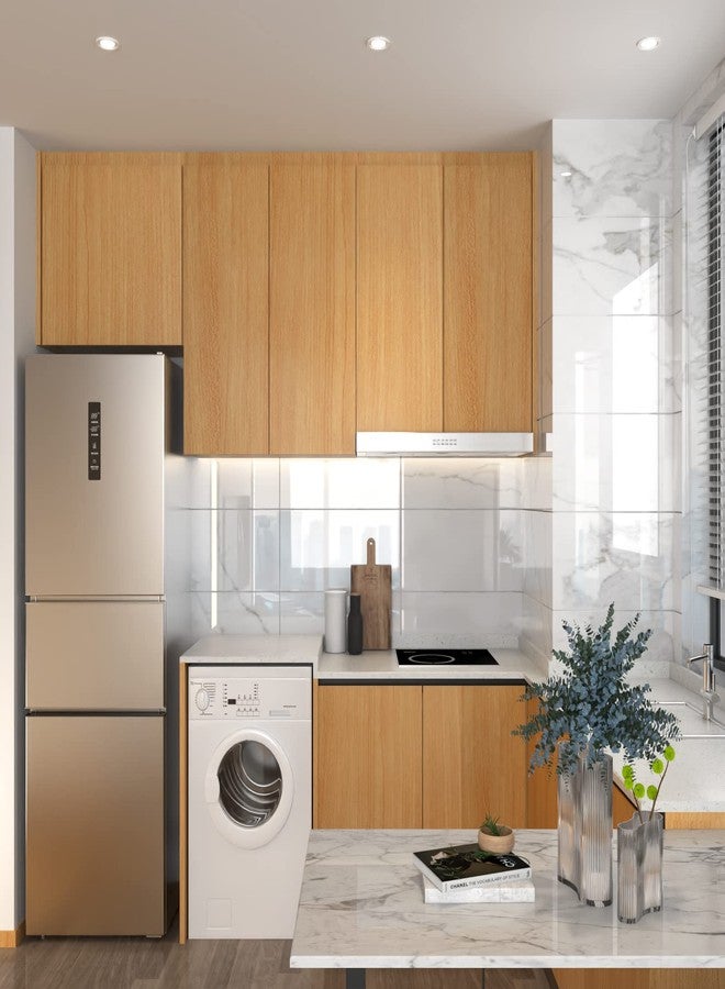 Sevalo Wood Contact Paper Wood Wallpaper Peel and Stick Wallpaper Light Wood Grain Contact Paper for Cabinets Self Adhesive Wallpaper Removable Wallpaper 17.7×276 Inches PET Easy to Install & Clean - Image 3
