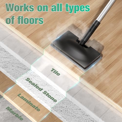 FODFINU 11-in-1 Steam Mop - Detachable Handheld Steam Cleaner with 380mL Tank, 260℉ Floor Steamer for Hardwood, Tile, Grout, Windows, Bath & Kitchen - 3-Level Steam Control, Multi-Purpose Floor Steam Cleaner - Image 4
