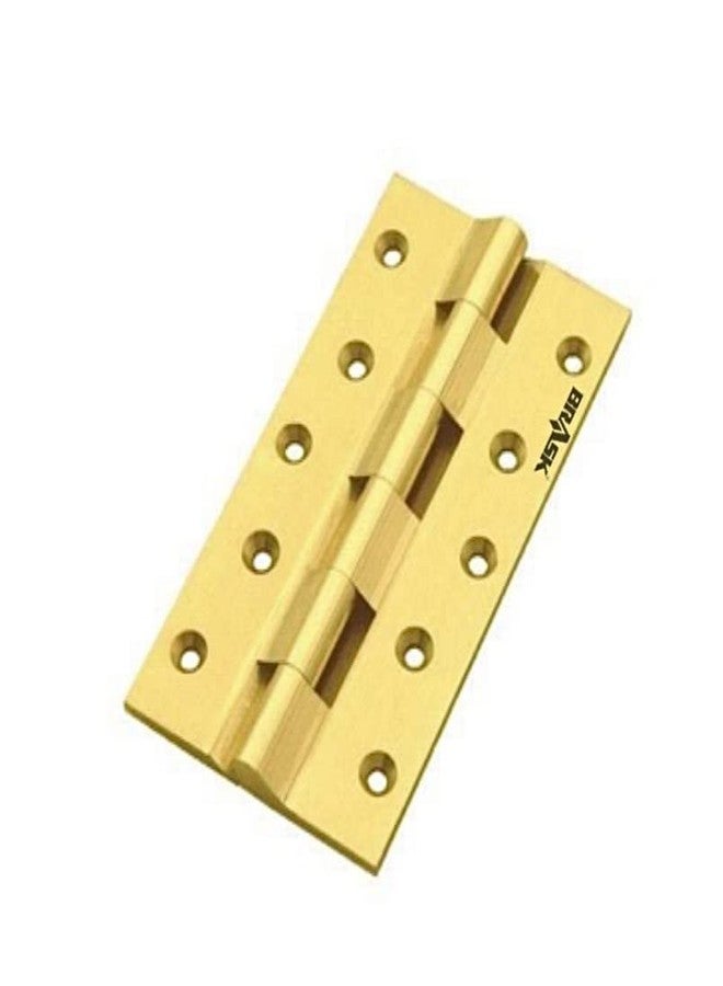 BRASK Brass Railway Hinges 5" x 1.1/8 x 1/8 Golden (Pack of 6) - Image 1