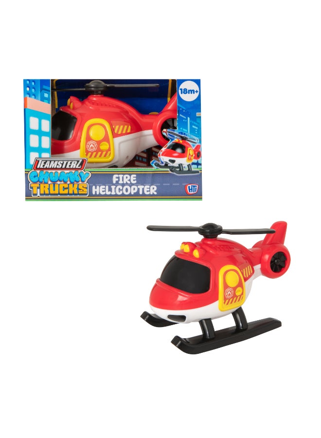 Teamsterz Chunky Trucks Fire Helicopter - Image 1