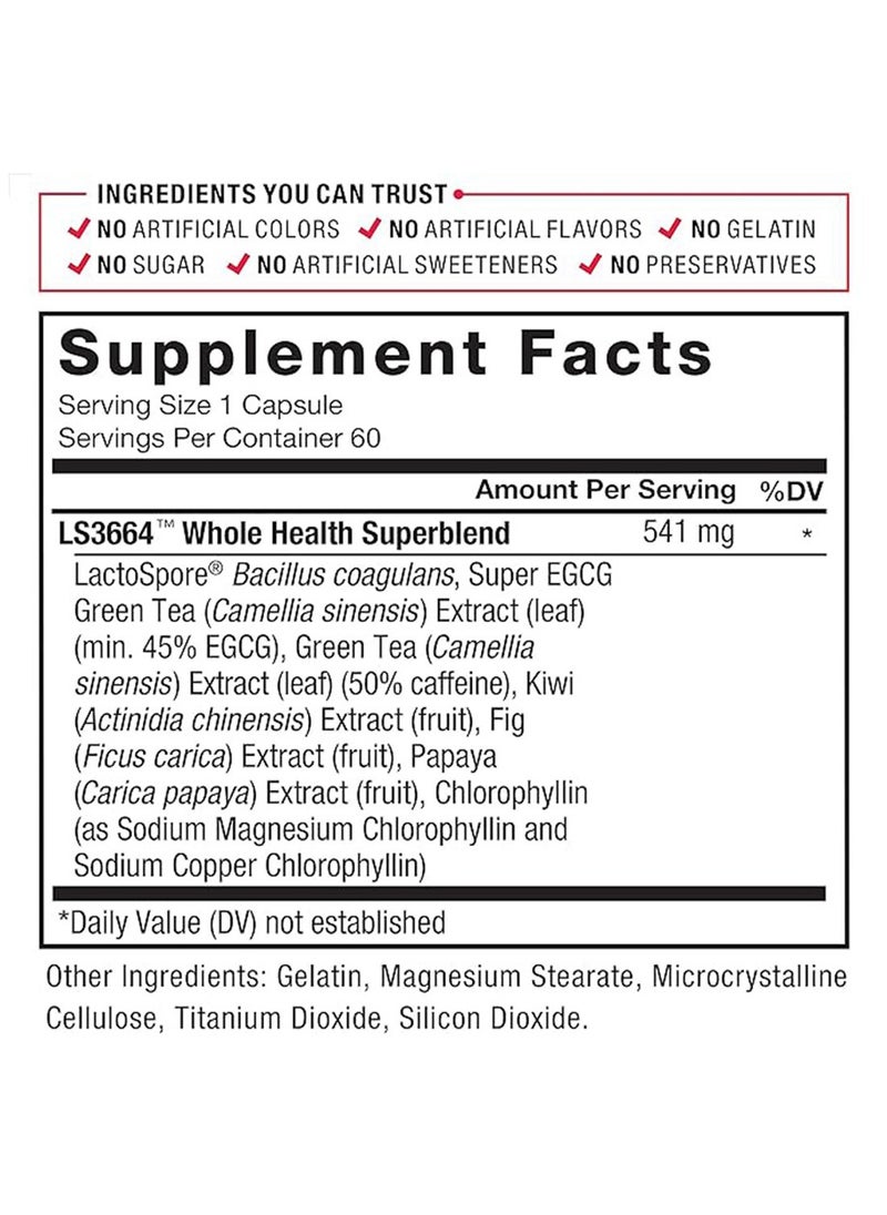 Force Factor - Probiotic Supplement Green Tea Extract Reduces Gas Bloating Constipation And Supports Digestive And Intestinal Health - Image 1