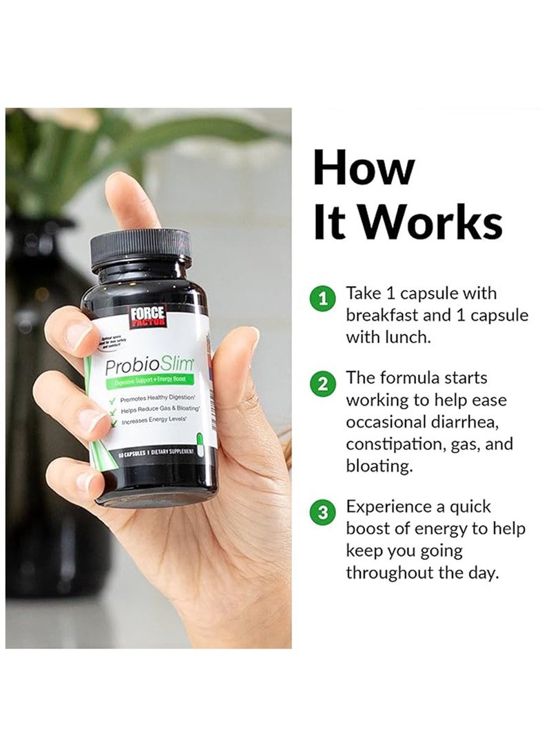 Force Factor - Probiotic Supplement Green Tea Extract Reduces Gas Bloating Constipation And Supports Digestive And Intestinal Health - Image 1