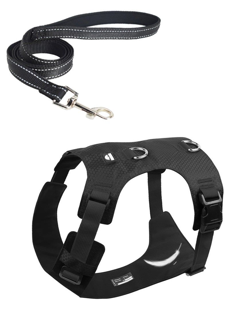 Generic Lightweight Dog Harness and Leash Set, Air type for Dogs,Breathable, 1.5m Reflective Nylon Leash with Soft Handle - Image 1