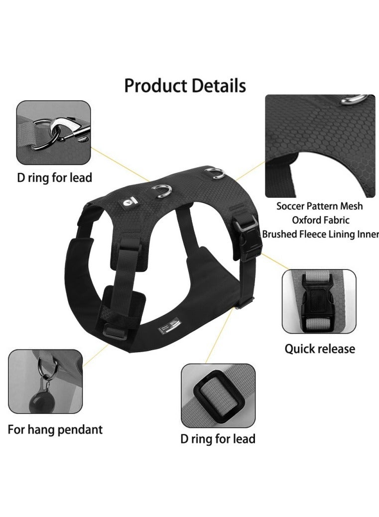 Generic Lightweight Dog Harness and Leash Set, Air type for Dogs,Breathable, 1.5m Reflective Nylon Leash with Soft Handle - Image 3